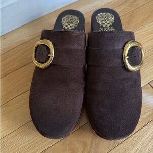 Vince Camino brown suede clogs